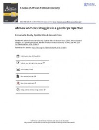 Image of African women’s struggles in a gender perspective